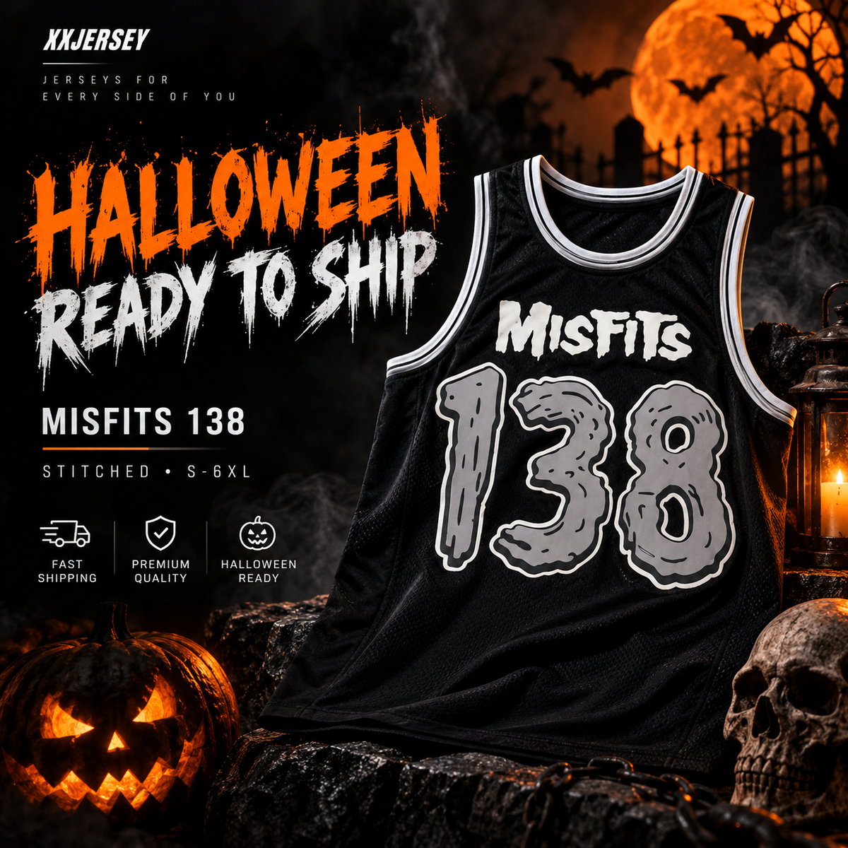 Halloween Ready to Ship Jerseys | XXJERSEY