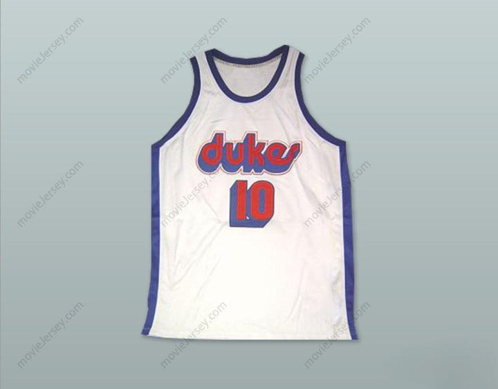PERSONALIZA Cualquier Nombre Número NORM NIXON 10 DUQUESNE UNIVERSITY DUKES CAMISETA DE BALONCESTO BLANCA Confección de alta calidad S-6XL