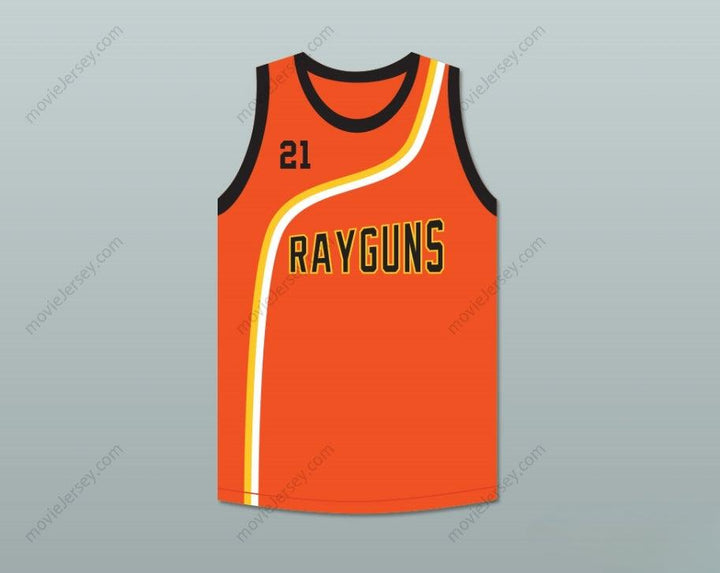 PERSONALIZA CUALQUIER Nombre Número TIM DUNCAN 21 ROSWELL RAYGUNS JERSEY BALONCESTO NARANJA Costuras Superior S-6XL