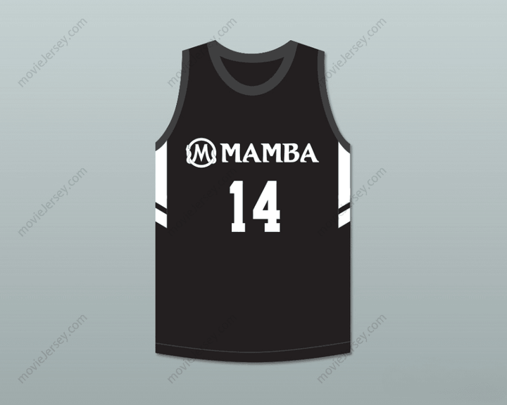 CUSTOM ANY Name Number PAYTON CHESTER 14 MAMBA BALLERS BLACK BASKETBALL JERSEY VERSION 3 Top Stitched S-6XL
