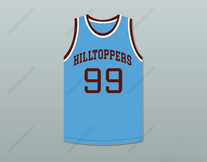 CAMISETA DE BALONCESTO PERSONALIZADA CON CUALQUIER Nombre y Número GEORGE MIKAN 99 JOLIET CATHOLIC HIGH SCHOOL HILLTOPPERS AZUL CLARO 1 Superior Cosido S-6XL