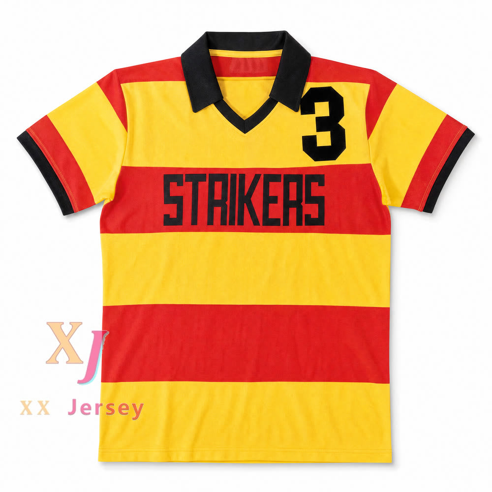 Fort Lauderdale Strikers 3 Soccer Polo Jersey — yellow and red front view