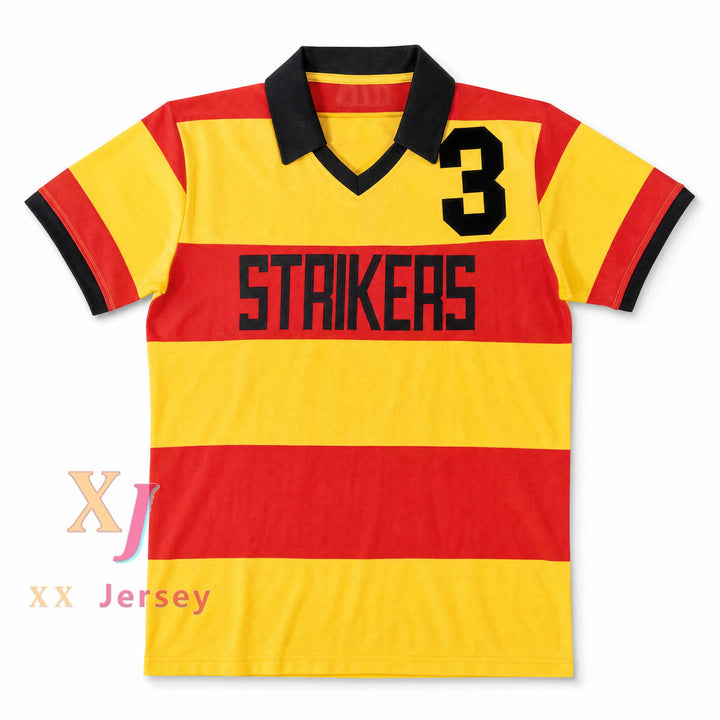 Fort Lauderdale Strikers 3 Soccer Polo Jersey — yellow and red front view