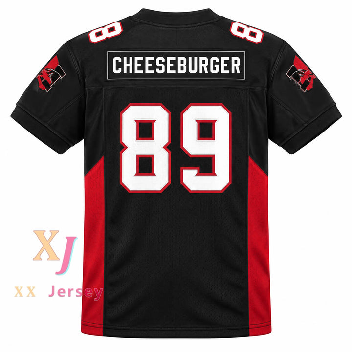 Custom Terry Crews Cheeseburger Eddy 89 Mean Machine Convicts Football Jersey