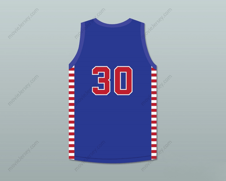 CUSTOM ANY Name Number PAUL BIRCH 30 FORT WAYNE ZOLLNER  BLUE BASKETBALL JERSEY Top Stitched S-6XL