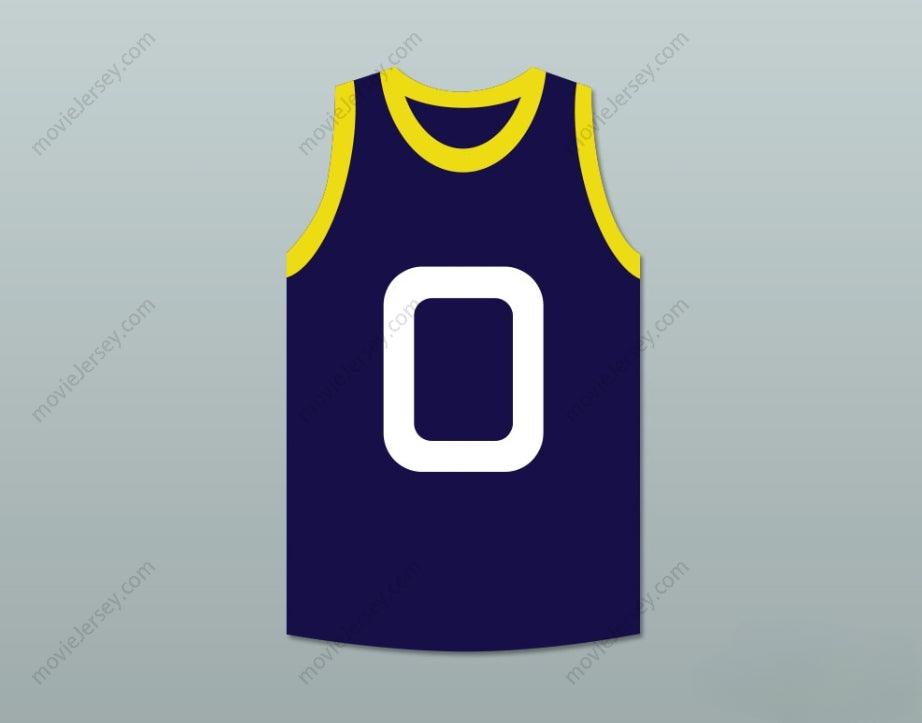 CUSTOM ANY Name Number BANG 0 MONSTARS DARK BLUE BASKETBALL JERSEY SPACE JAM Top Stitched S-6XL