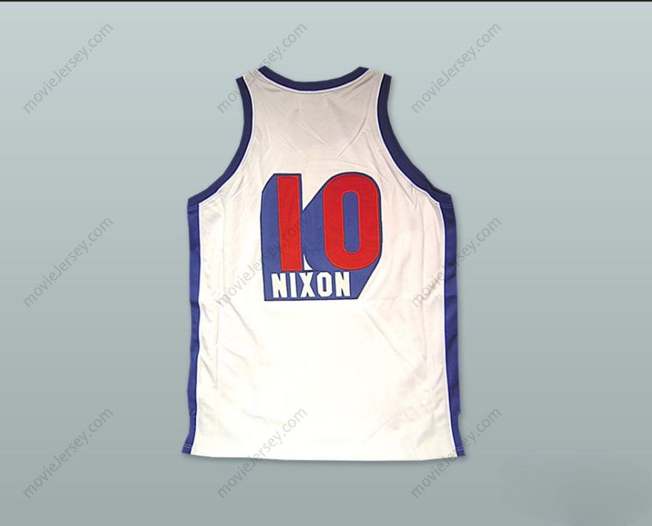 PERSONALIZA Cualquier Nombre Número NORM NIXON 10 DUQUESNE UNIVERSITY DUKES CAMISETA DE BALONCESTO BLANCA Confección de alta calidad S-6XL