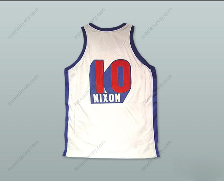 PERSONALIZA Cualquier Nombre Número NORM NIXON 10 DUQUESNE UNIVERSITY DUKES CAMISETA DE BALONCESTO BLANCA Confección de alta calidad S-6XL