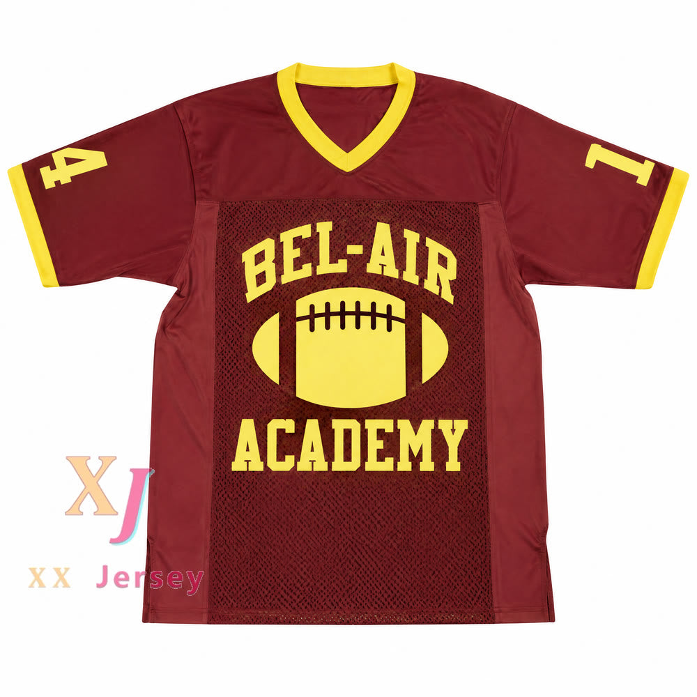 Custom Will Smith 14 Bel-Air Academy Brown Football Jersey