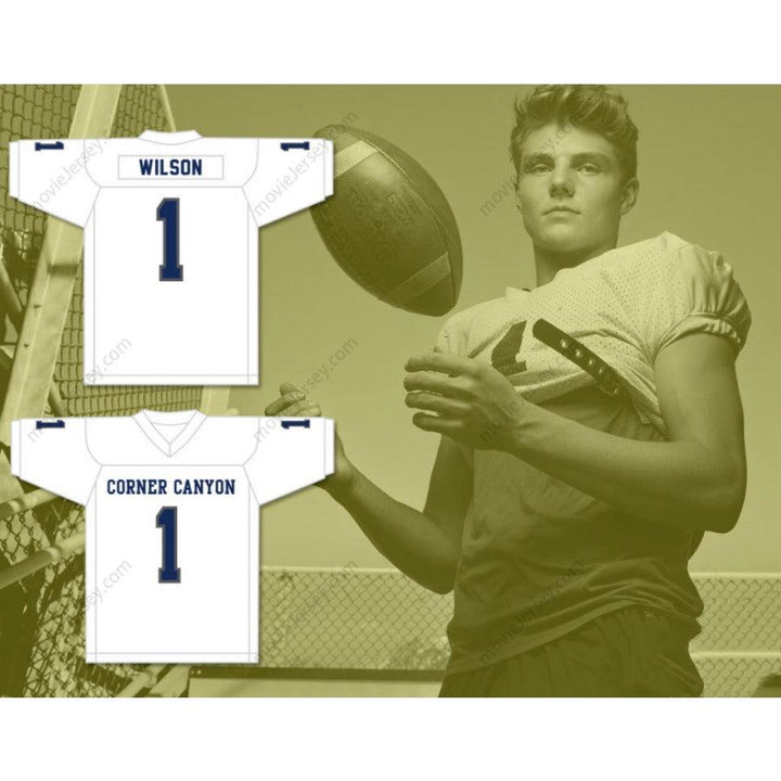 PERSONALIZA cualquier Nombre Número ZACH WILSON 1 CANYON HIGH SCHOOL CHARGERS Camiseta de Fútbol Americana Cosida Tallas S-6XL