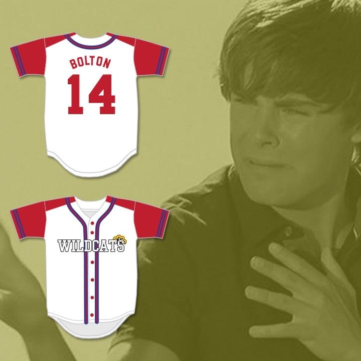 Personalizado Cualquier Nombre Número TROY BOLTON 14 EAST HIGH SCHOOL WILDCATS BÉISBOL CAMISETA DISEÑO 2 Costura Superior S-6XL