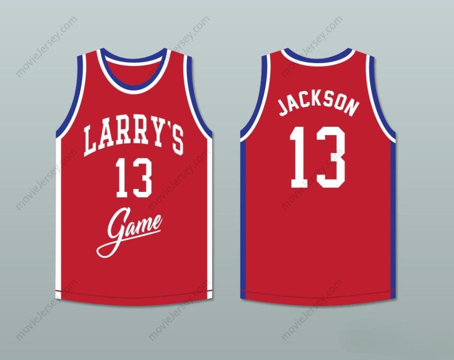 CUSTOM ANY Name Number MARK JACKSON 13 LARRY'S GAME RED BASKETBALL JERSEY 1988 CHARITY EVENT Top Stitched S-6XL