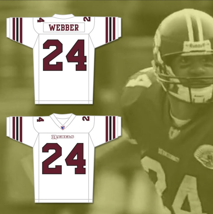 Custom Jamal Webber 24 Boston Rebels Football Jersey