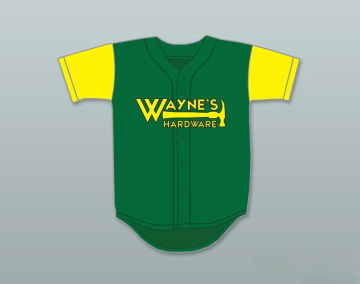 Camiseta de béisbol personalizada con cualquier nombre y número TIM MEADOWS COACH WAYNE'S HARDWARE con costura superior de la S a la 6XL