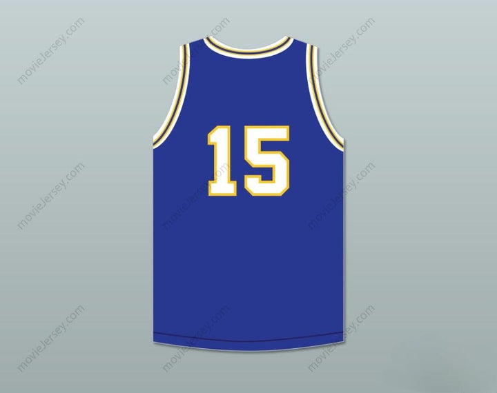 PERSONALIZA CUALQUIER Nombre Número JEFF HORNACEK 15 LYONS TOWNSHIP HIGH SCHOOL LIONS CAMISETA DE BALONCESTO AZUL ROYAL 1 Parte Superior Cosida S-6XL