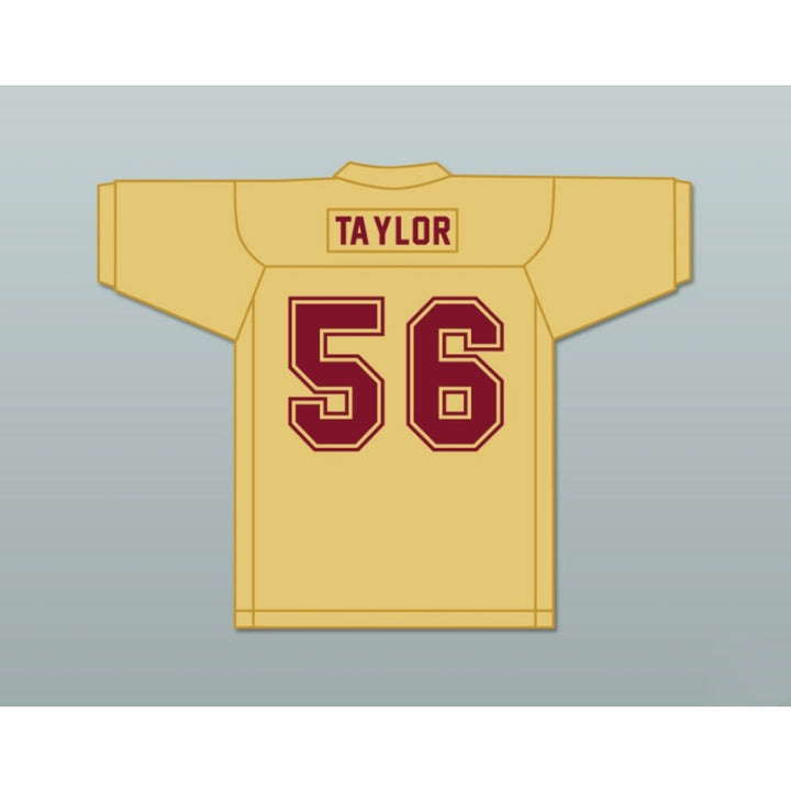 CUSTOM ANY Name Number LAWRENCE TAYLOR 56 HEARTLAND STATE UNIVERSITY COMEBACKS GOLD PRACTICE Football Jersey Top Stitched S-6XL