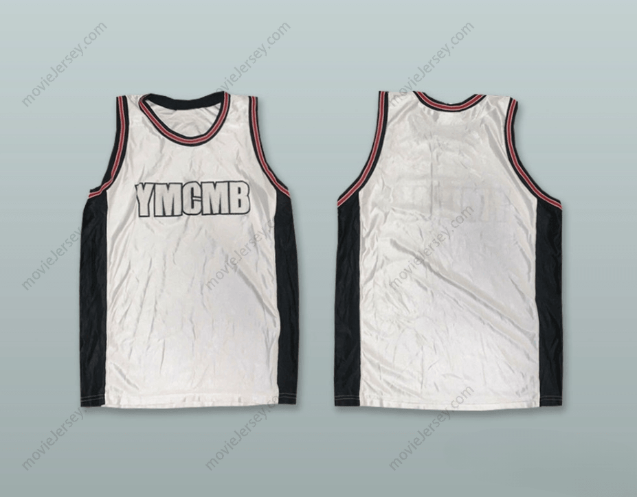CUSTOM ANY Name Number YMCMB YOUNG MONEY CASH MONEY BILLIONAIRES WHITE BASKETBALL JERSEY Top Stitched S-6XL