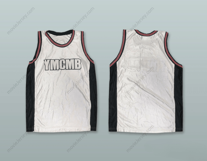 CUSTOM ANY Name Number YMCMB YOUNG MONEY CASH MONEY BILLIONAIRES WHITE BASKETBALL JERSEY Top Stitched S-6XL