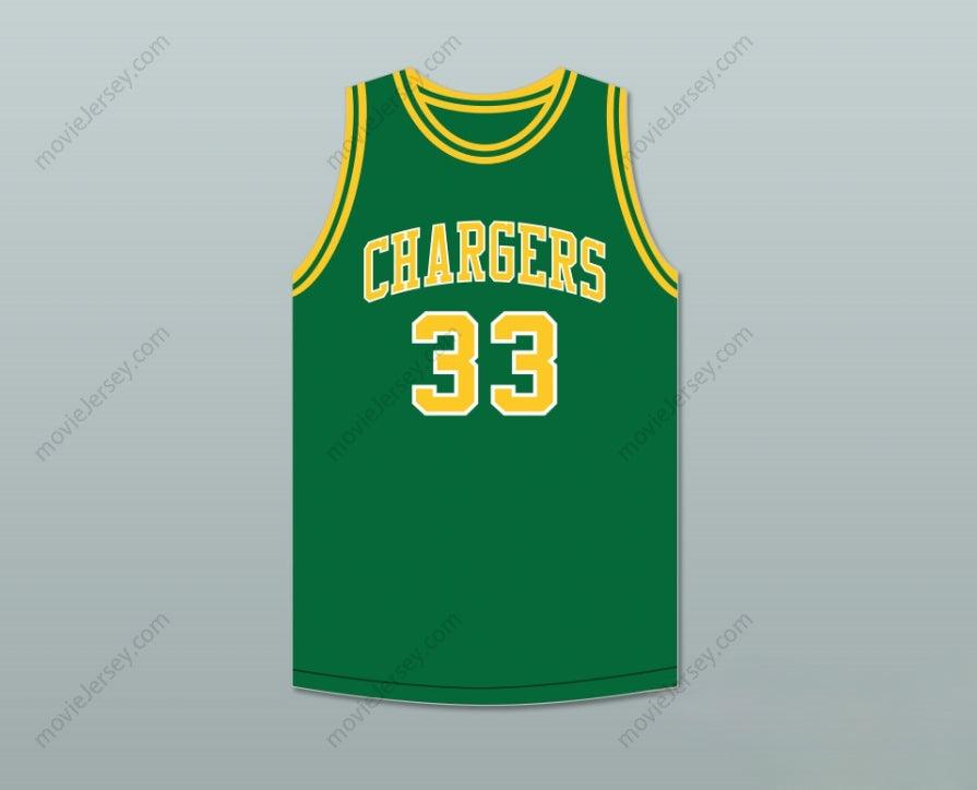 CUSTOM ANY Name Number DAVID THOMPSON 33 CREST HIGH SCHOOL CHARGERS GREEN BASKETBALL JERSEY 2 Top Stitched S-6XL
