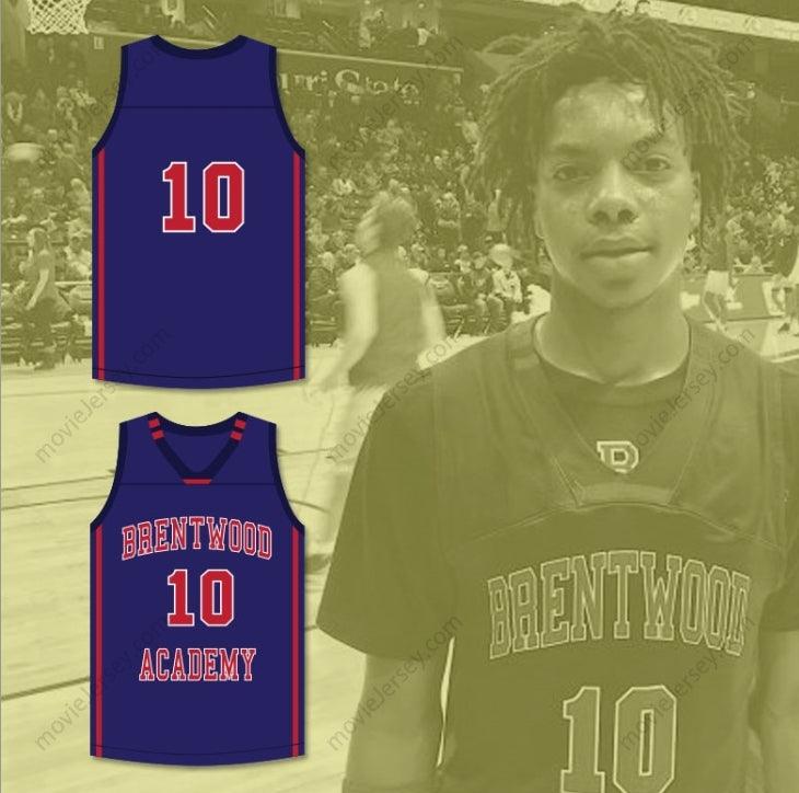 PERSONALIZAR Cualquier Nombre Número DARIUS GARLAND 10 ACADEMY JERSEY BALONCESTO AZUL OSCURO 1 Parte Superior Cosida S-6XL