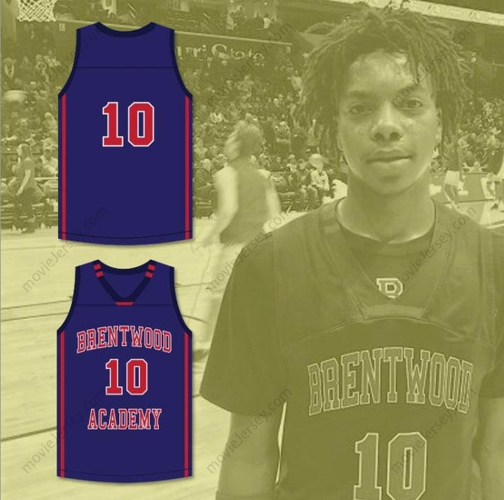 PERSONALIZAR Cualquier Nombre Número DARIUS GARLAND 10 ACADEMY JERSEY BALONCESTO AZUL OSCURO 1 Parte Superior Cosida S-6XL