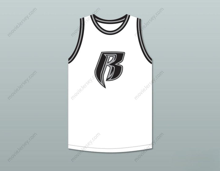 Camiseta de baloncesto blanca DMX 84 ROUGH RYDERS, personalizada con nombre y número, 5 costuras de alta calidad, tallas S-6XL