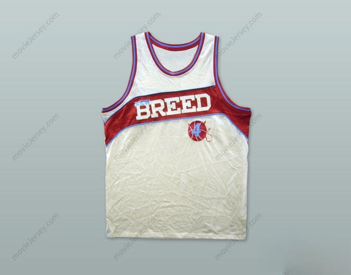 CUSTOM ANY Name Number RUCKER PARK NEW BREED 4 WHITE BASKETBALL JERSEY Top Stitched S-6XL
