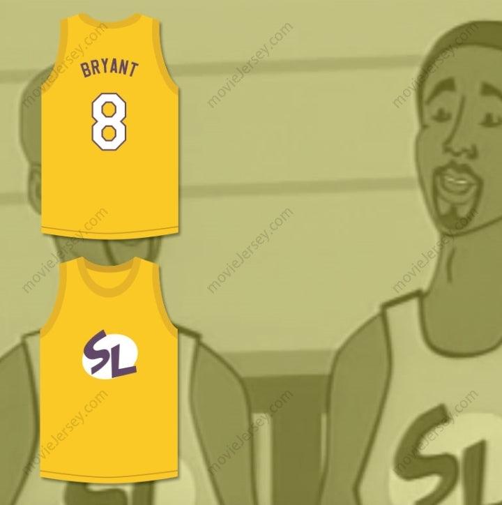 PERSONALIZA CUALQUIER Nombre Número BRYANT 8 CAMISETA DE BALONCESTO DE LOS SUPER LAKERS SHAQ AND THE SUPER LAKERS SKIT MADTV Costura superior S-6XL