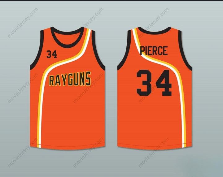 PERSONALIZA CUALQUIER Nombre Número PAUL PIERCE 34 ROSWELL RAYGUNS JERSEY BALONCESTO Naranja Cosido Tallas S-6XL