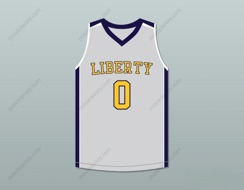 CUSTOM ANY Name Number TERRON FORTE 0 LIBERTY HIGH SCHOOL LIGHT GRAY BASKETBALL JERSEY AMATEUR Top Stitched S-6XL