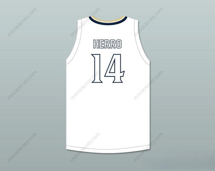 PERSONALIZA Cualquier Nombre Número TYLER HERRO 14 WHITNALL HIGH SCHOOL FALCONS JERSEY DE BALONCESTO BLANCO Top Cosido S-6XL