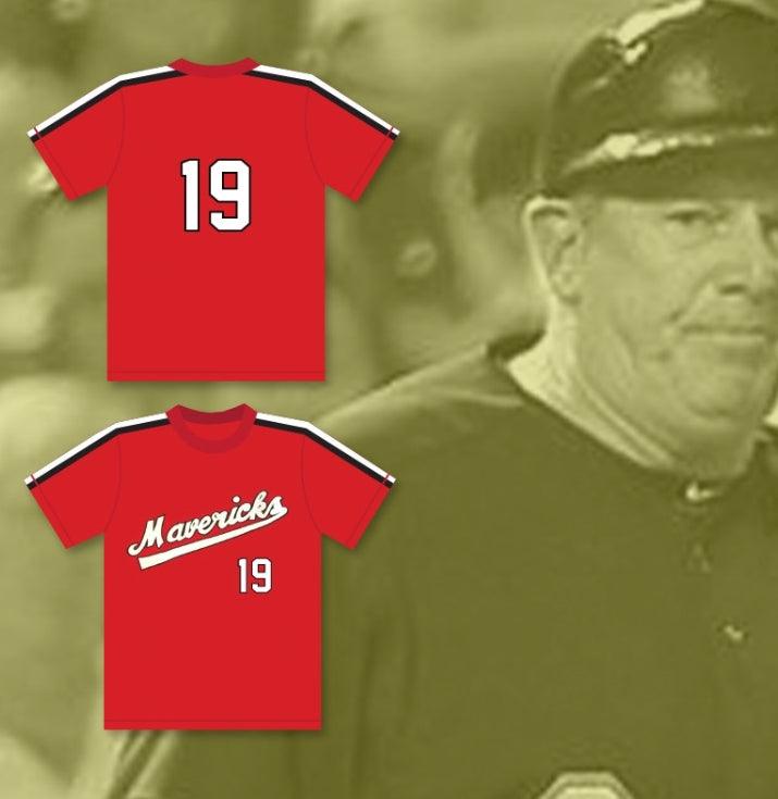 Camiseta de béisbol personalizada con cualquier nombre y número JOE COX 19 LOS BASTARDOS GOLPEADOS DEL BÉISBOL Costura superior S-6XL