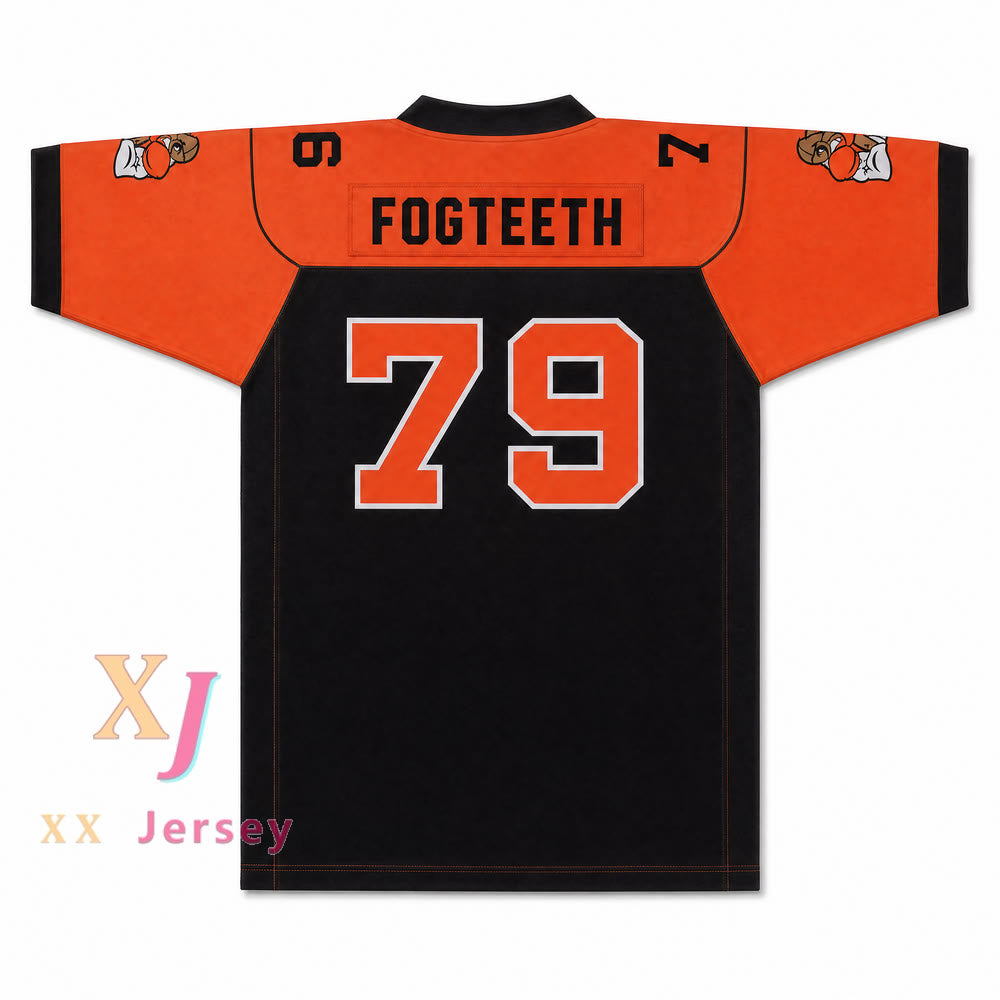 PARCHES PERSONALIZADOS CON CUALQUIER Nombre DIENTES DE NIEBLA ORC Camiseta de fútbol 79 Cosida S-6XL