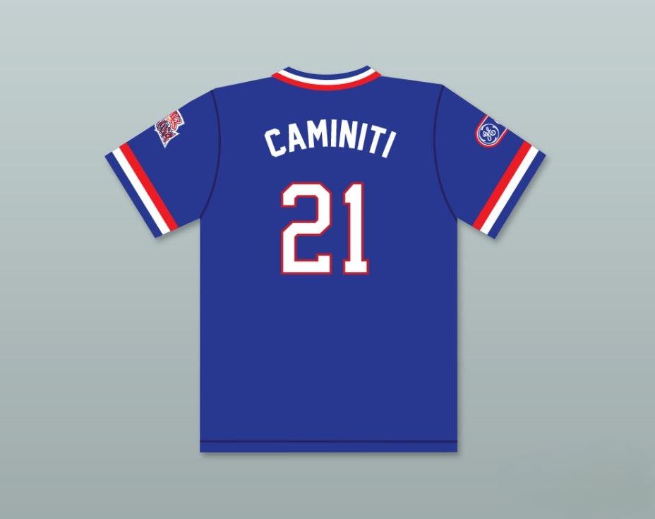 Personalizado Cualquier Nombre Número KEN CAMINITI 21 1984 USA TEAM AZUL CAMISETA DE BÉISBOL Cosida S-6XL