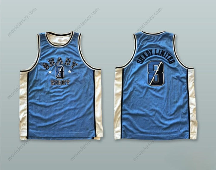 CUSTOM ANY Name Number SHADY LIMITED 8 SHADY EIGHT BLUE BASKETBALL JERSEY Top Stitched S-6XL
