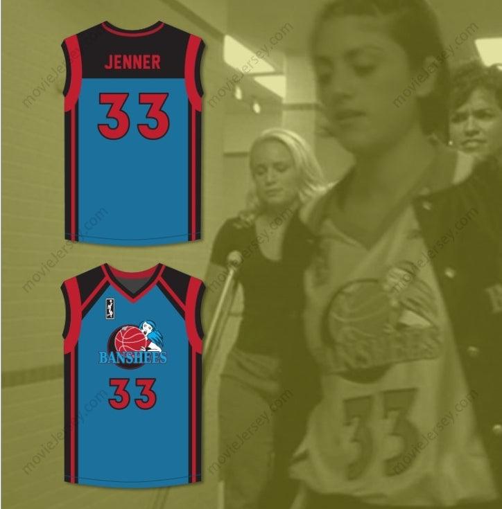 PERSONALIZA CUALQUIER Nombre Número CAITLYN JENNER 33 CHARLOTTE BANSHEES CAMISETA DE BALONCESTO DE VISITANTE CON PARCHE DE WUBA JUWANNA MANN Cosido S-6XL