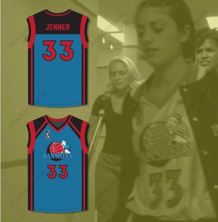 PERSONALIZA CUALQUIER Nombre Número CAITLYN JENNER 33 CHARLOTTE BANSHEES CAMISETA DE BALONCESTO DE VISITANTE CON PARCHE DE WUBA JUWANNA MANN Cosido S-6XL