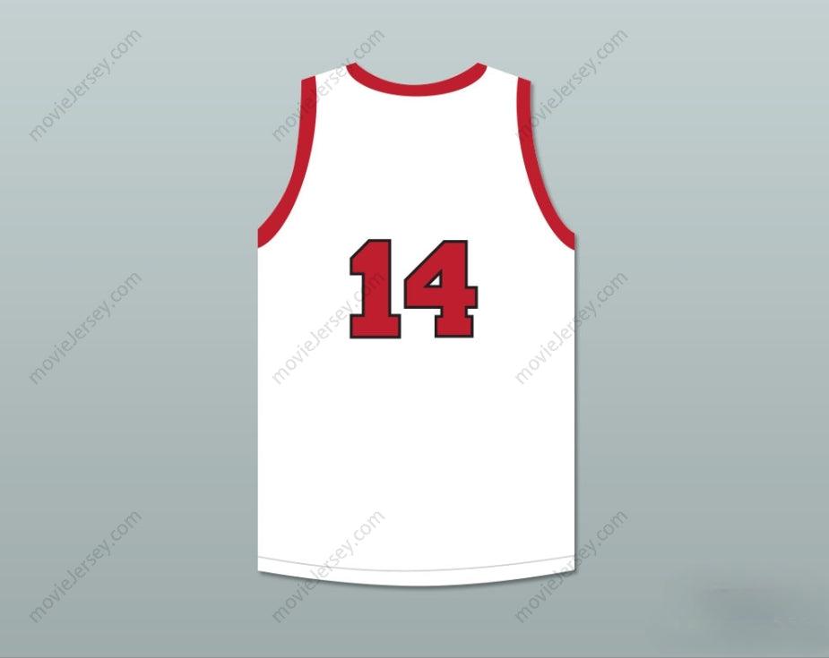 CUSTOM ANY Name Number  GEORGE NOSTRAND 14 PROVIDENCE STEAMROLLERS WHITE BASKETBALL JERSEY 3 Top Stitched S-6XL