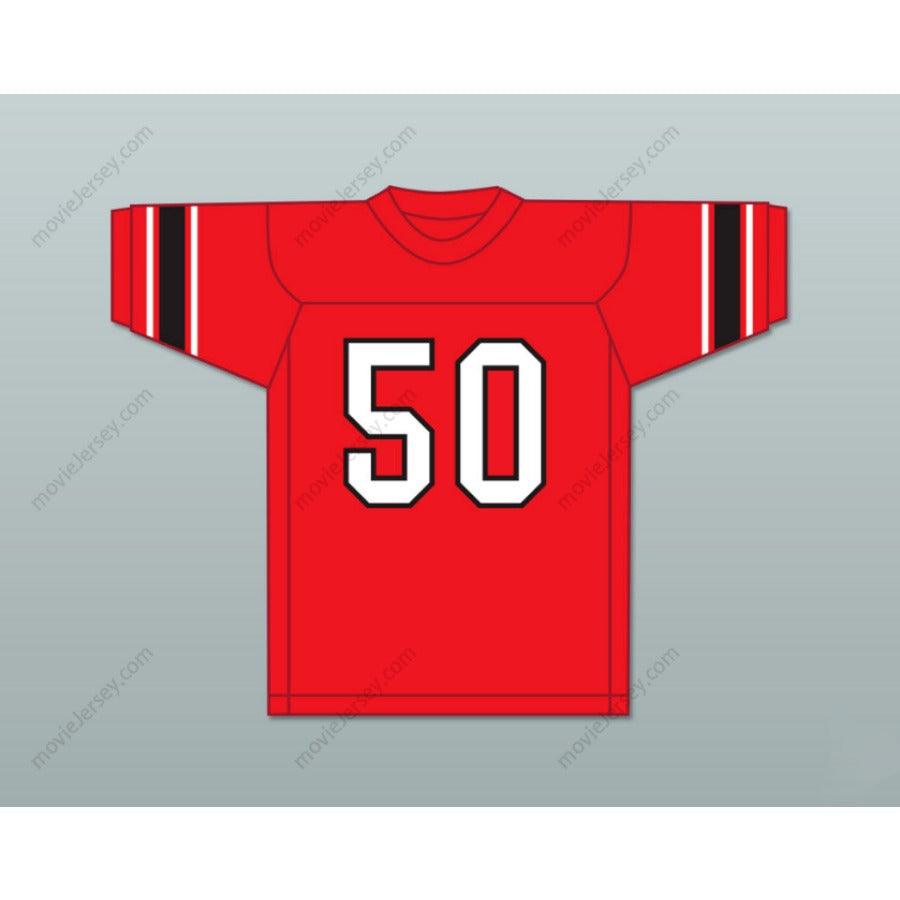 PERSONALIZA Cualquier Nombre Número JIM OTTO 50 WAUSAU EAST HIGH SCHOOL LUMBERJACKS Camiseta de Fútbol Cosida S-6XL