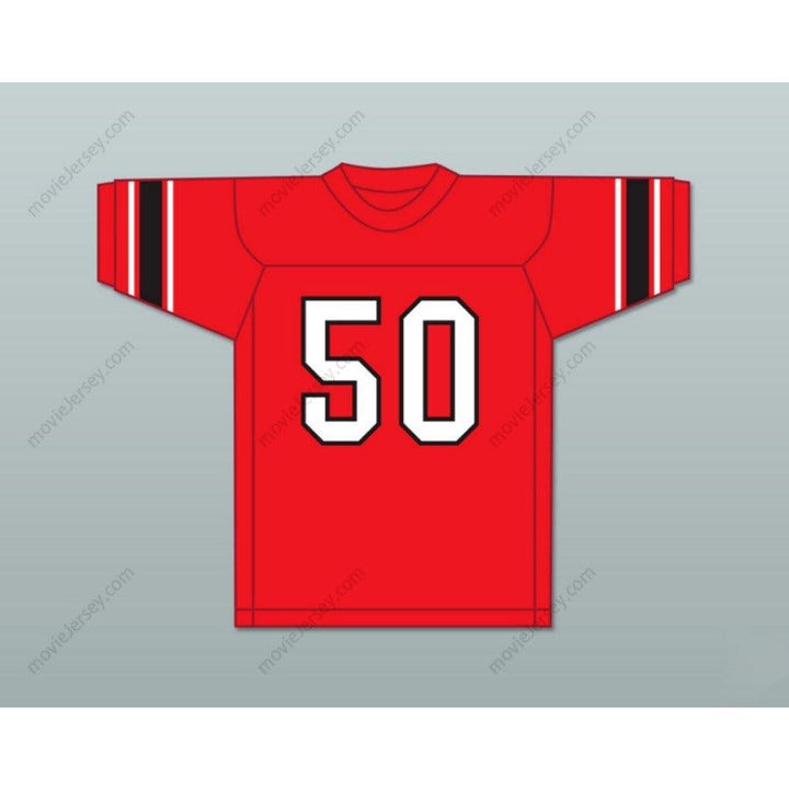 PERSONALIZA Cualquier Nombre Número JIM OTTO 50 WAUSAU EAST HIGH SCHOOL LUMBERJACKS Camiseta de Fútbol Cosida S-6XL