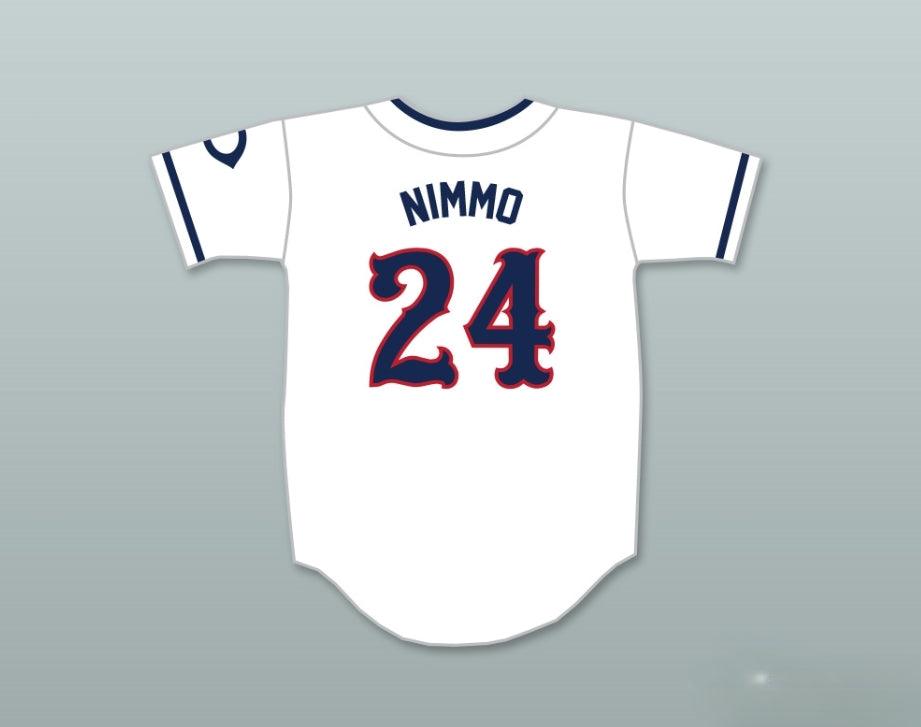 Personalizada cualquier nombre número BRANDON NIMMO 24 POST SIX CAMISETA DE BÉISBOL BLANCA 2 Costuras dobles S-6XL