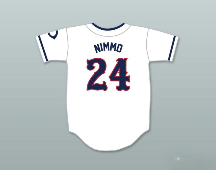 Personalizada cualquier nombre número BRANDON NIMMO 24 POST SIX CAMISETA DE BÉISBOL BLANCA 2 Costuras dobles S-6XL