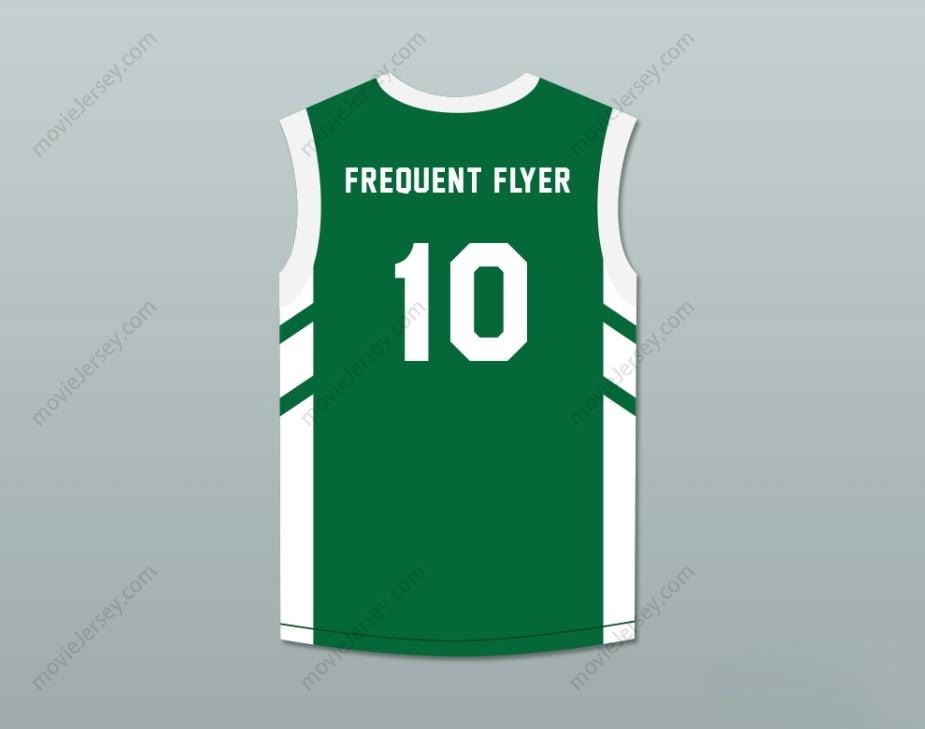 CAMISETA DE BALONCESTO VERDE PERSONALIZABLE CON CUALQUIER NOMBRE Y NÚMERO DE GUY "FREQUENT FLYER" DUPREE 10 "BIG BANG EN PYONGYANG" DE DENNIS RODMAN, Costuras Superiores S-6XL