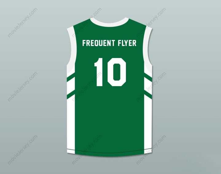 CAMISETA DE BALONCESTO VERDE PERSONALIZABLE CON CUALQUIER NOMBRE Y NÚMERO DE GUY "FREQUENT FLYER" DUPREE 10 "BIG BANG EN PYONGYANG" DE DENNIS RODMAN, Costuras Superiores S-6XL