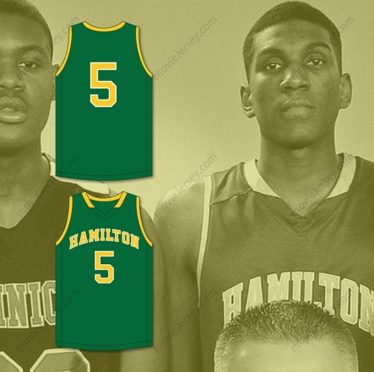 CAMISETA DE BALONCESTO VERDE "WILDCATS" DE LA ESCUELA SECUNDARIA ALEXANDER KEVON LOONEY #5, CUALQUIER NOMBRE Y NÚMERO, TALLAS S-6XL, UNA UNIDAD, COSIDO DE ALTA CALIDAD.
