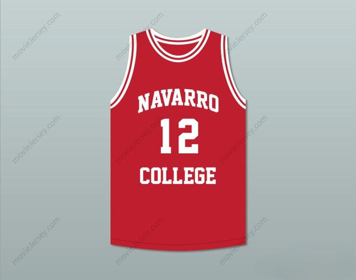 PERSONALIZA CUALQUIER Nombre Número RAPERO CAMERON GILES 'DIPSET' 12 NAVARRO CAMISETA ROJA DE BALONCESTO Cosido S-6XL