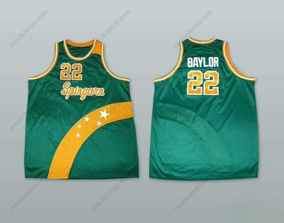 CUSTOM ANY Name Number ELGIN BAYLOR 22 SPINGARN HIGH SCHOOL BASKETBALL JERSEY Top Stitched S-6XL
