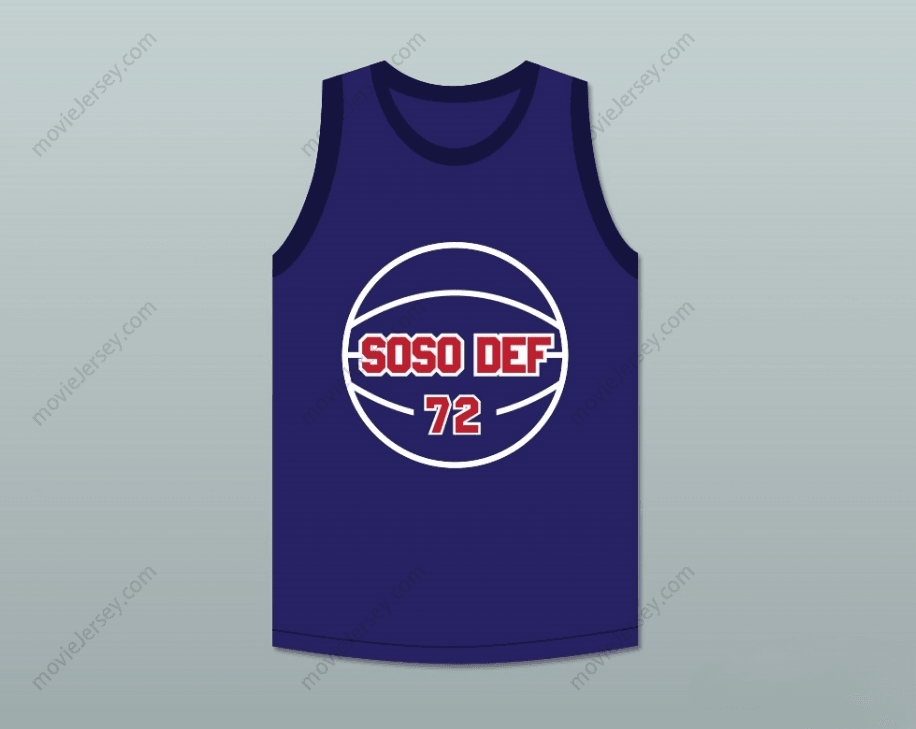 CUSTOM ANY Name Number DRU HILL IN MY BED SOSO DEF 72 BASKETBALL JERSEY Top Stitched S-6XL