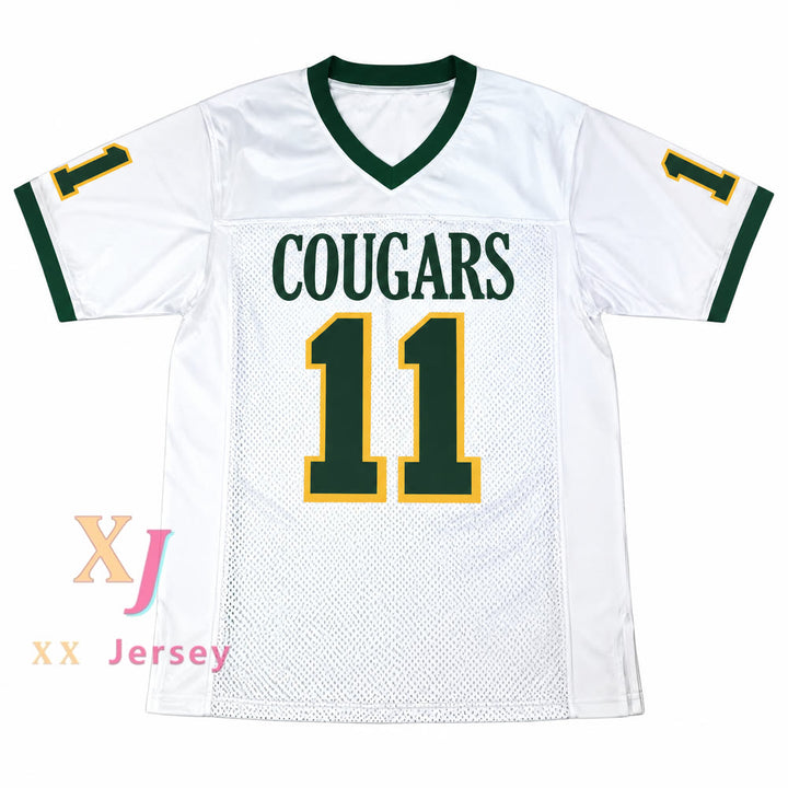 Custom Russell Wilson 11 Collegiate Cougars White Football Jersey