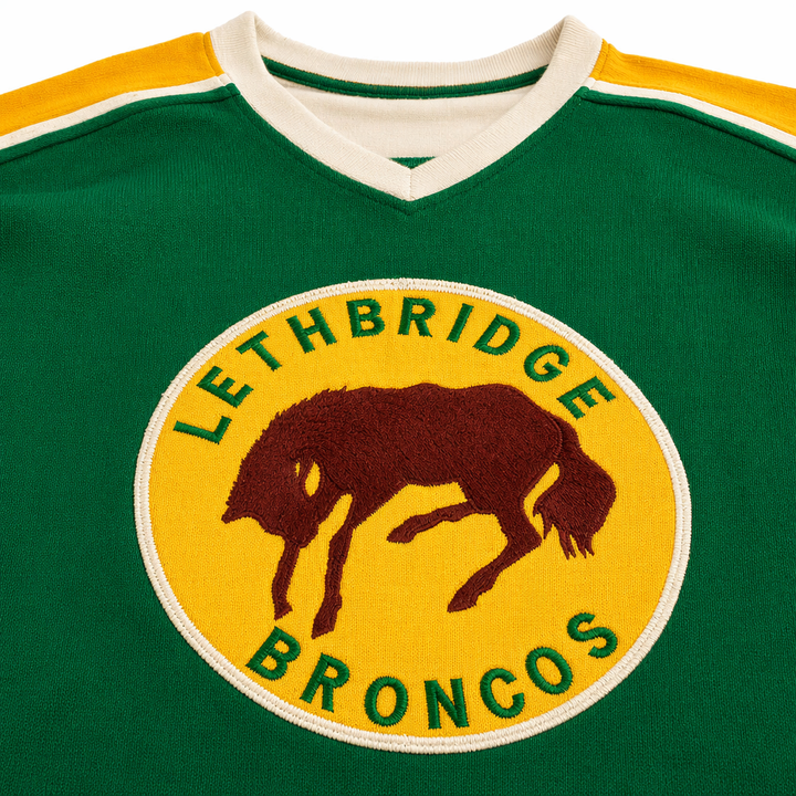 Custom Earl Ingarfield Jr's Circa-1975 Lethbridge Broncos Game-Worn HOCKEY JERSEY
